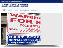 Tablet Screenshot of bartdevelopment.com